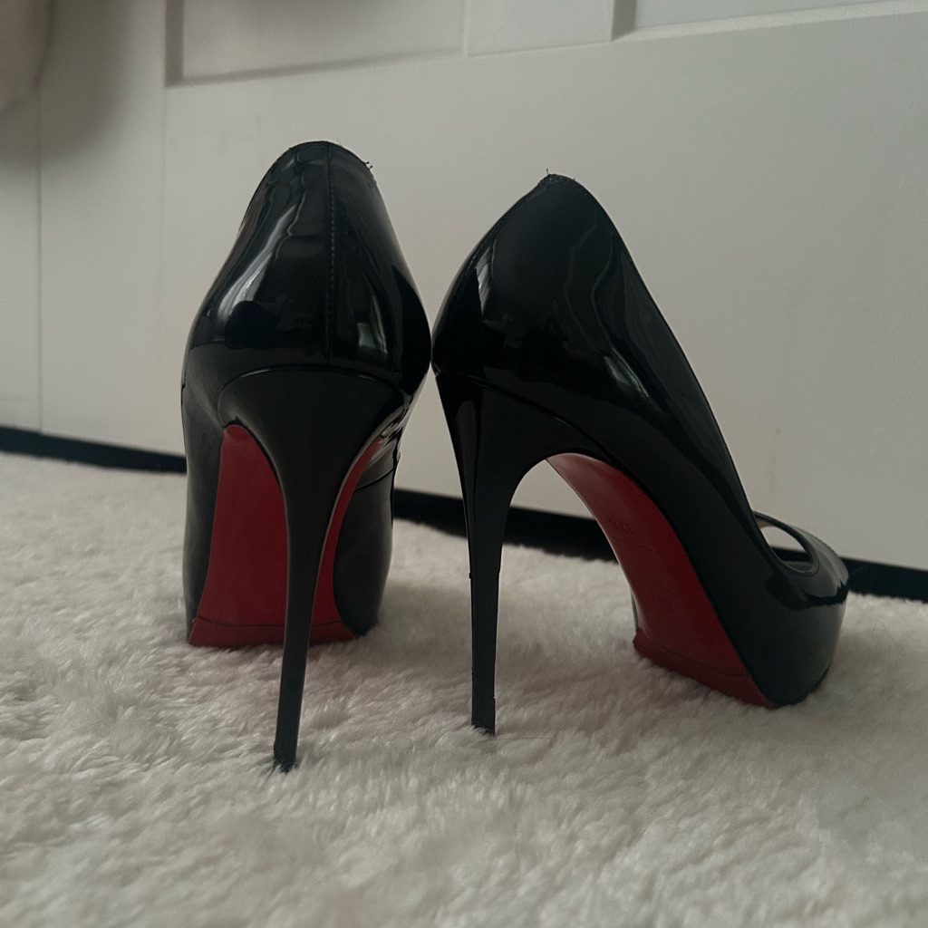 Christian Louboutin New Very Prive 120 Patent Black